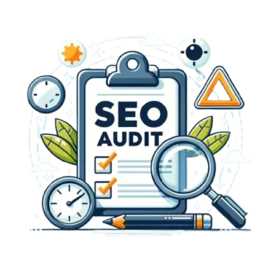 an image of list of checklist for seo website audit